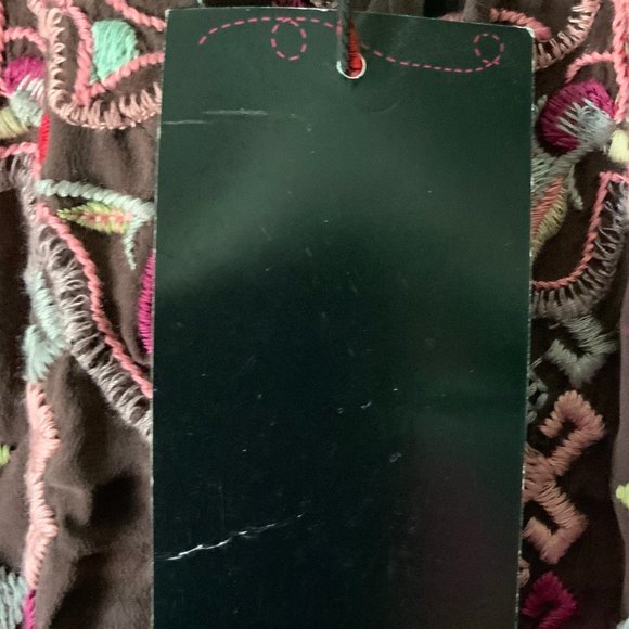 Johnny Was / Biya Silk Embroidered Top - Picture 4 of 4